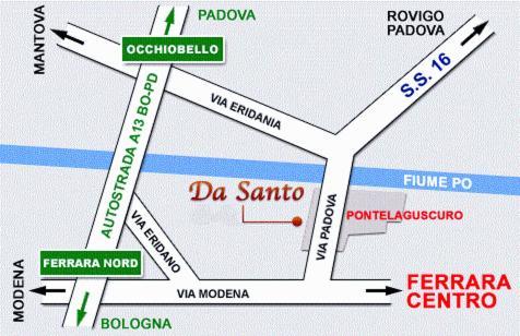 Da Santo Hotel Ristorante Pizzeria Феррара Экстерьер фото